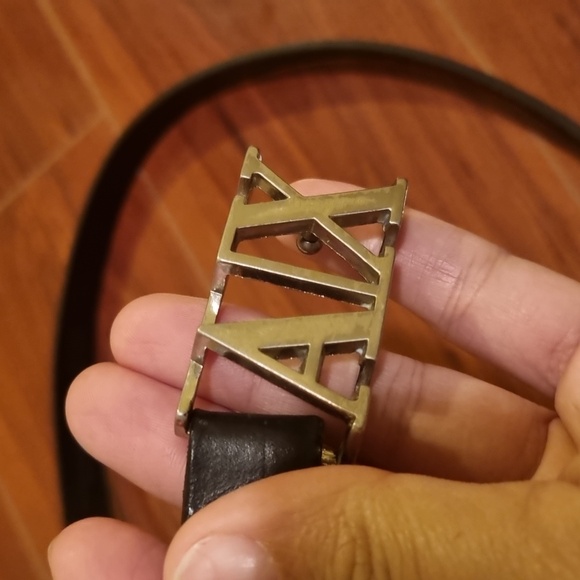 Armani Exchange Logo "AX" Leather Belt Size Medium - Picture 2 of 8